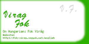 virag fok business card